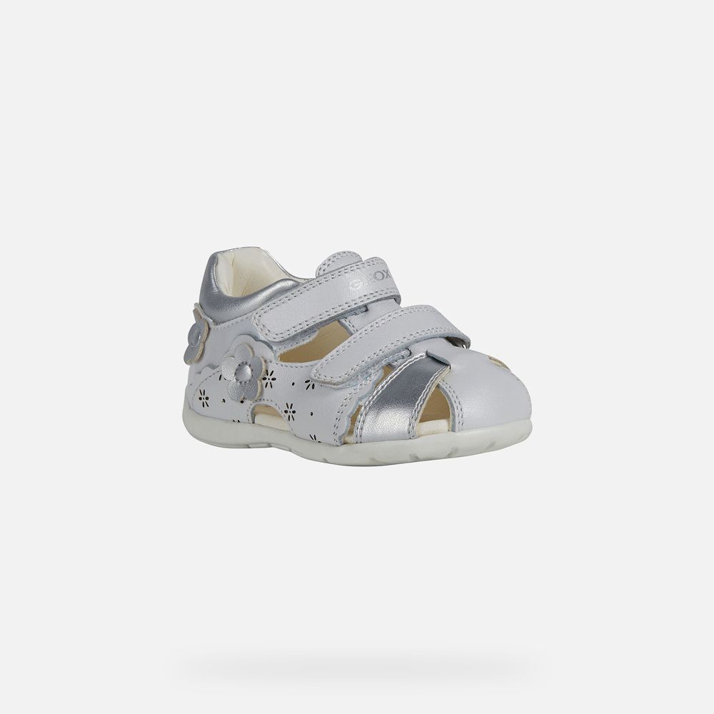 Geox Sandals Silver Kaytan Girl - Geox Baby Shoes - PCXKOJ094